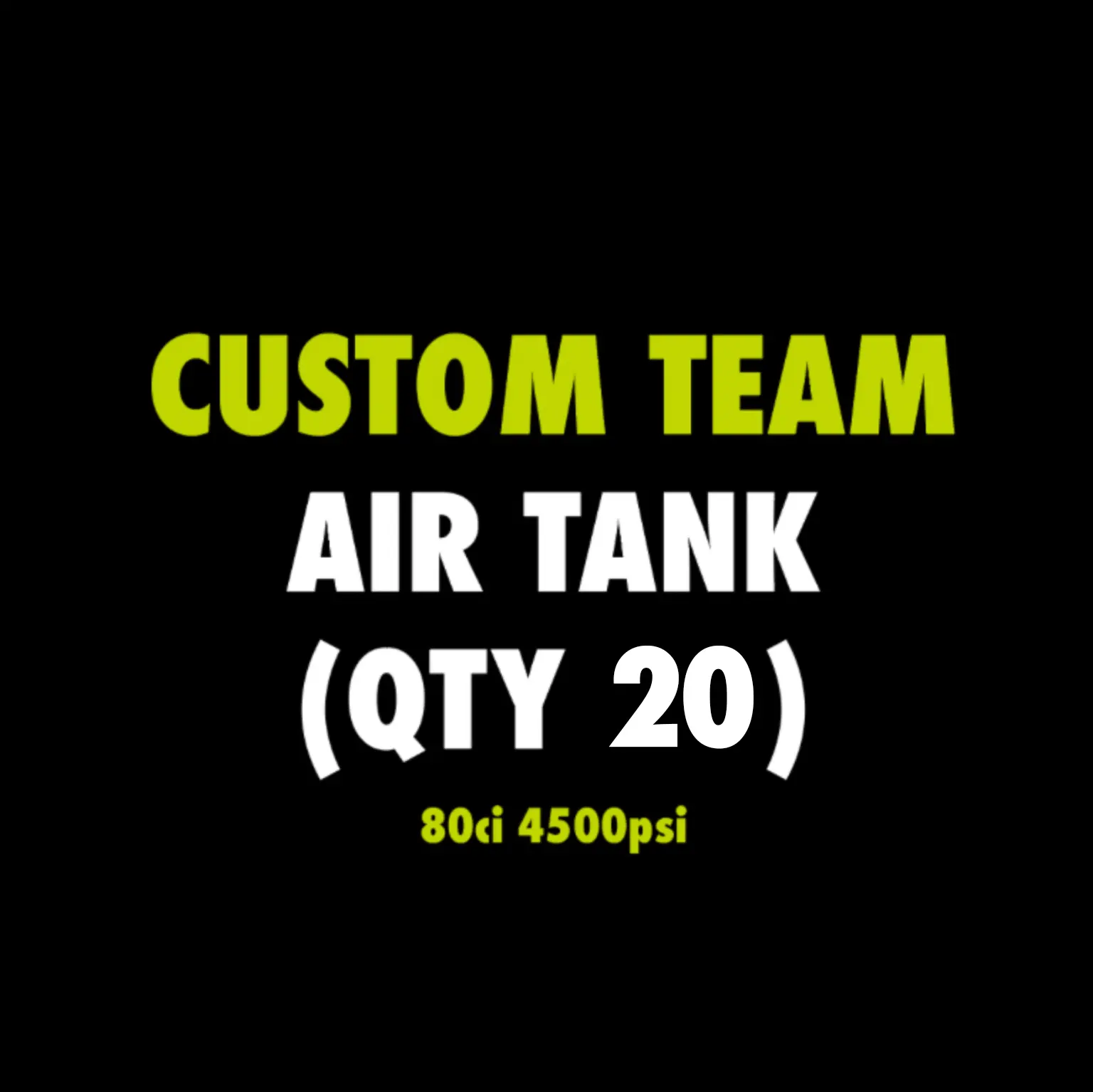 Custom Air Tank - 80ci / 4500 psi - Image 2