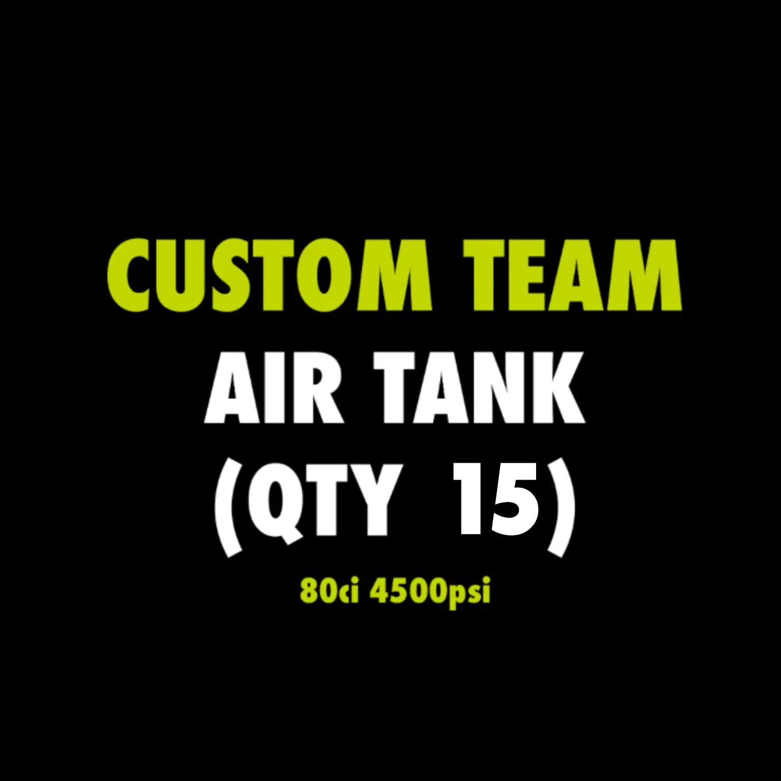 Custom Air Tank - 80ci / 4500 psi - Image 3