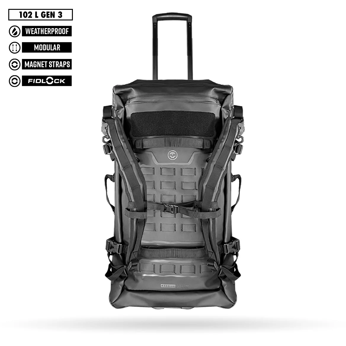 FNDN® MODULAR WEATHERPROOF ROLLING GEARBAG - 102L (GEN 3) - Image 3
