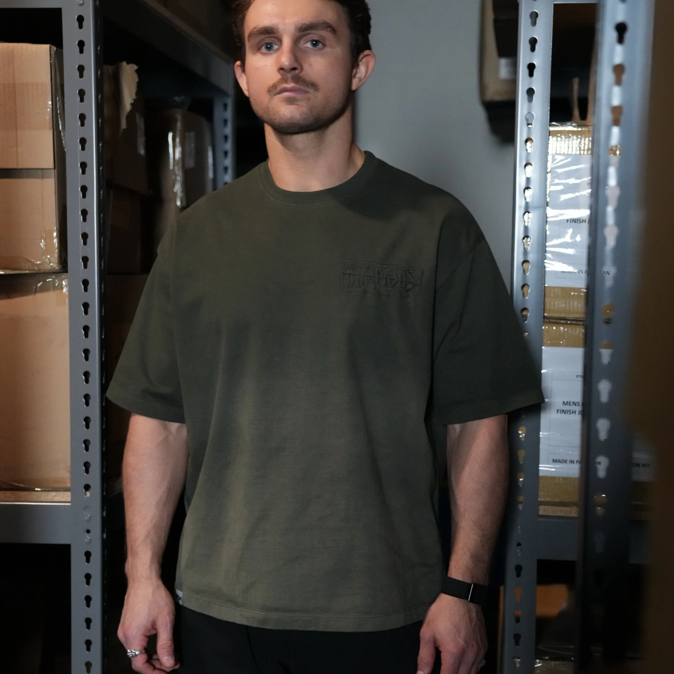 FOUNDATION TEE - OLIVE WASH - Image 5