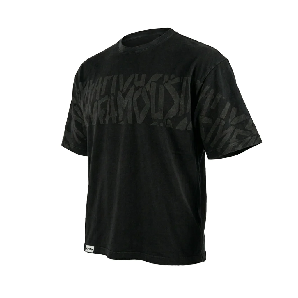 HERITAGE TEE - REPEAT / BLACK WASH