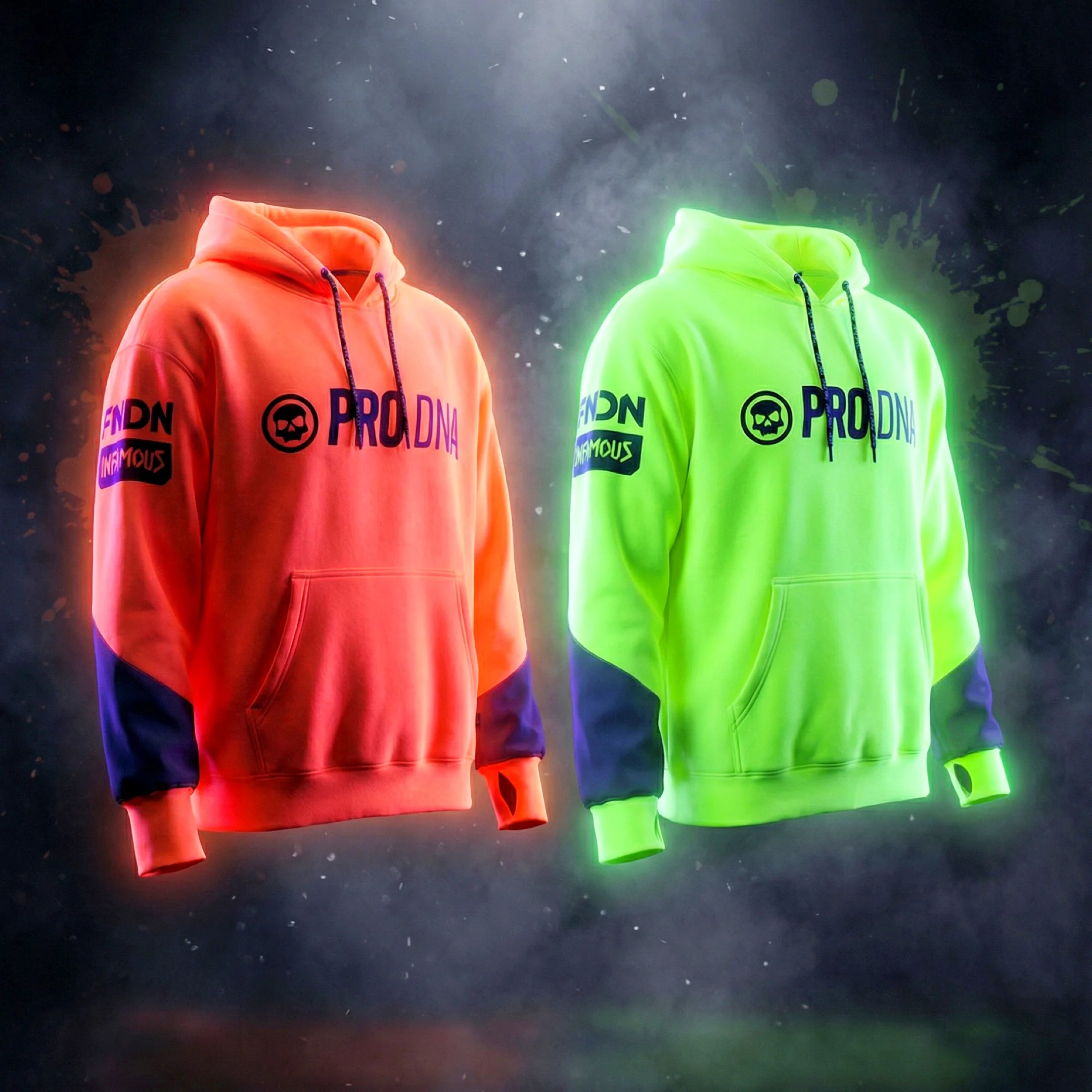 PRO DNA™ UV PLAYING HOODIE – GLOW SERIES