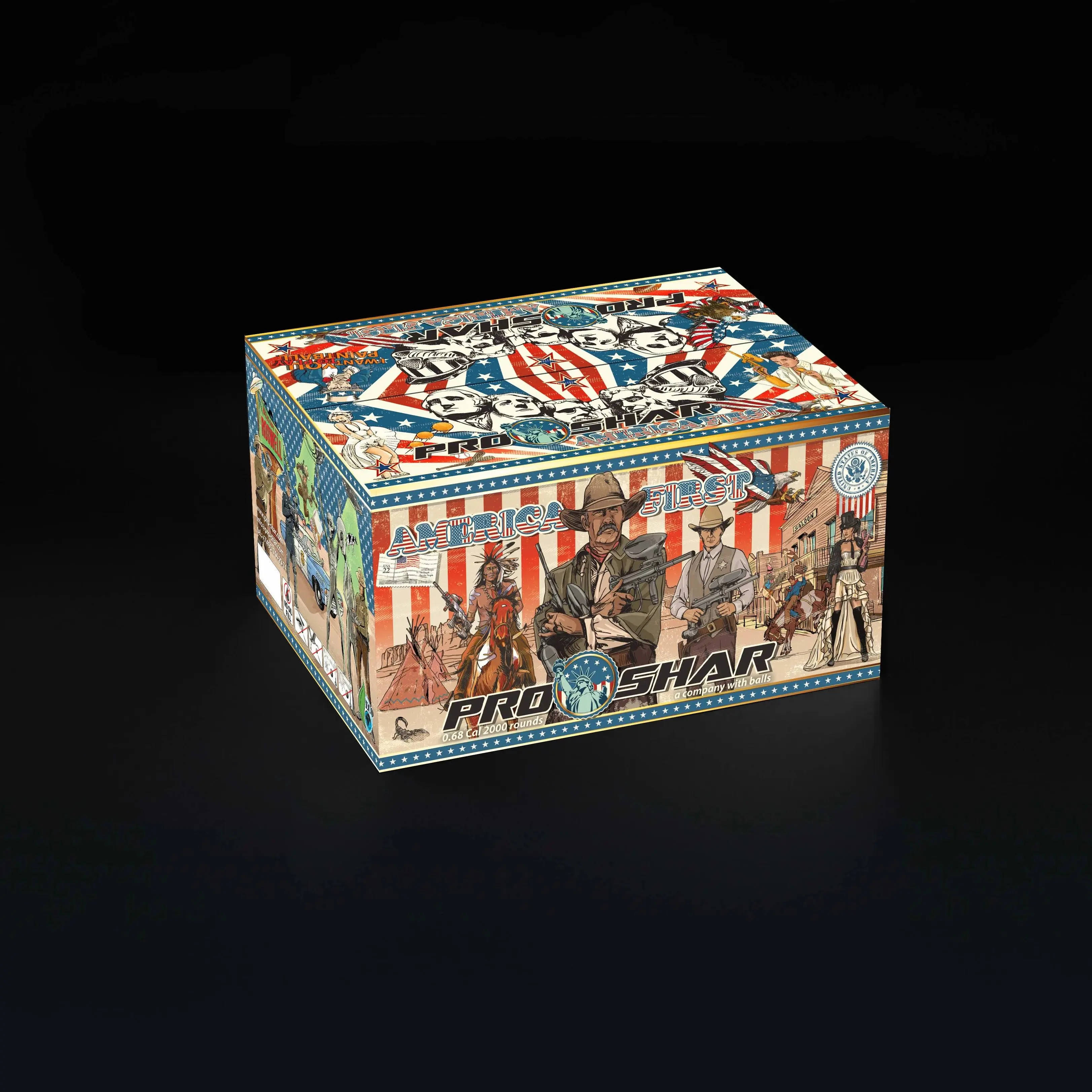 PROSHAR .68 Cal America First Paintballs